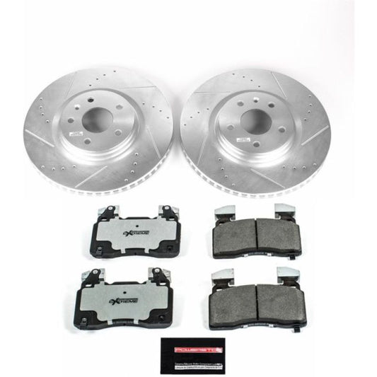 Power Stop 14-19 Chevrolet Corvette Front Z26 Street Warrior Brake Kit