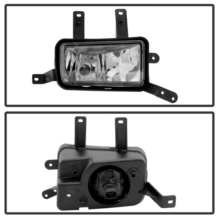 Feux antibrouillard OEM Spyder Chevy Suburban Tahoe 2015-17 avec garniture chromée et interrupteur transparent FL-CTAH15-C