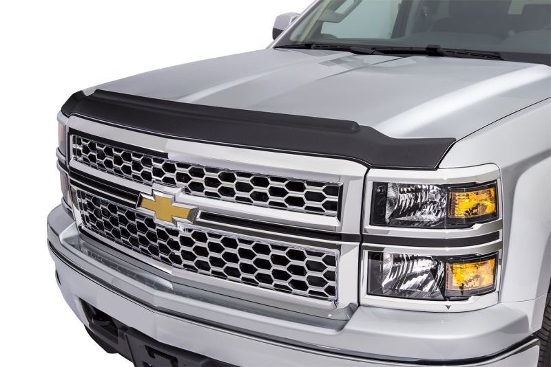 Capot de protection à profil bas texturé AVS 07-10 pour Chevy Silverado 2500 Aeroskin II - Noir