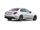 Arrière de catalyseur Akrapovic 15-17 AMG C63 Estate Evolution Line (titane) avec embouts en carbone (tuyau de liaison requis)