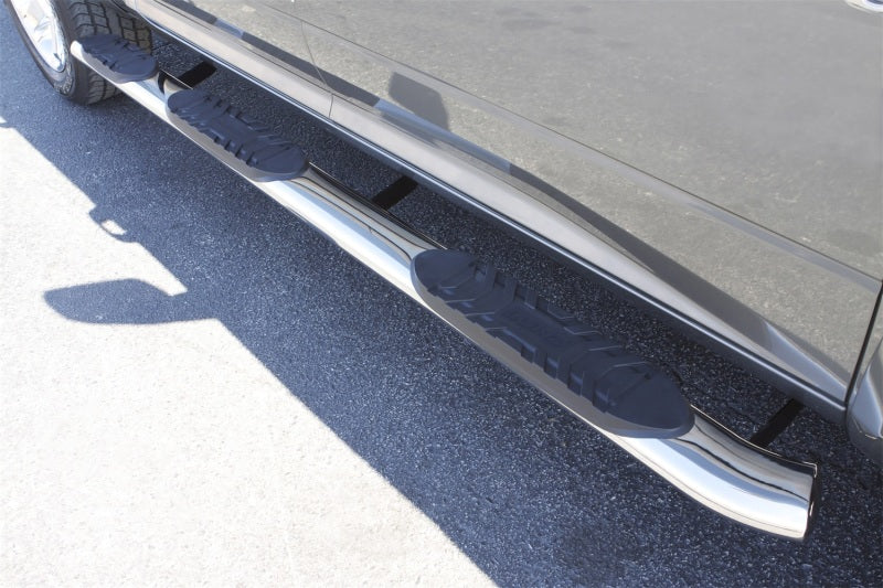 Barres de protection ovales WTW SS de 5 po pour Dodge Ram 1500 Crew Cab (caisse de 5,5 pi) de 09 à 2017 de Lund - Polies