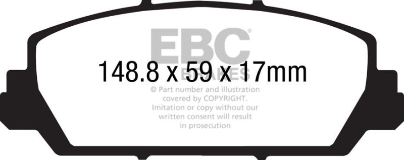 EBC 12+ Acura RDX 3.5 Ultimax2 Front Brake Pads