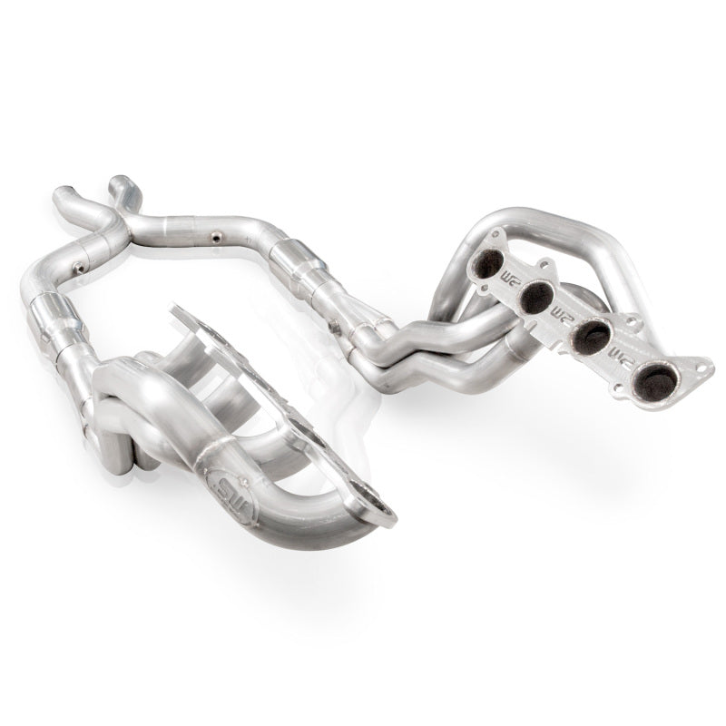 Collecteurs d'échappement Mustang GT 2011-14 en acier inoxydable, primaires de 1-7/8 po, catalyseurs à haut débit X-Pipe de 3 po