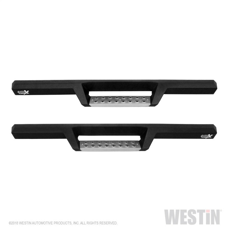 Westin 07-18 Jeep Wrangler JK 2dr. HDX Stainless Drop Nerf Step Bars - Tex. Blk