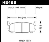 Plaquettes de frein arrière Hawk 04-05 Mazda Miata HPS 5.0 Street
