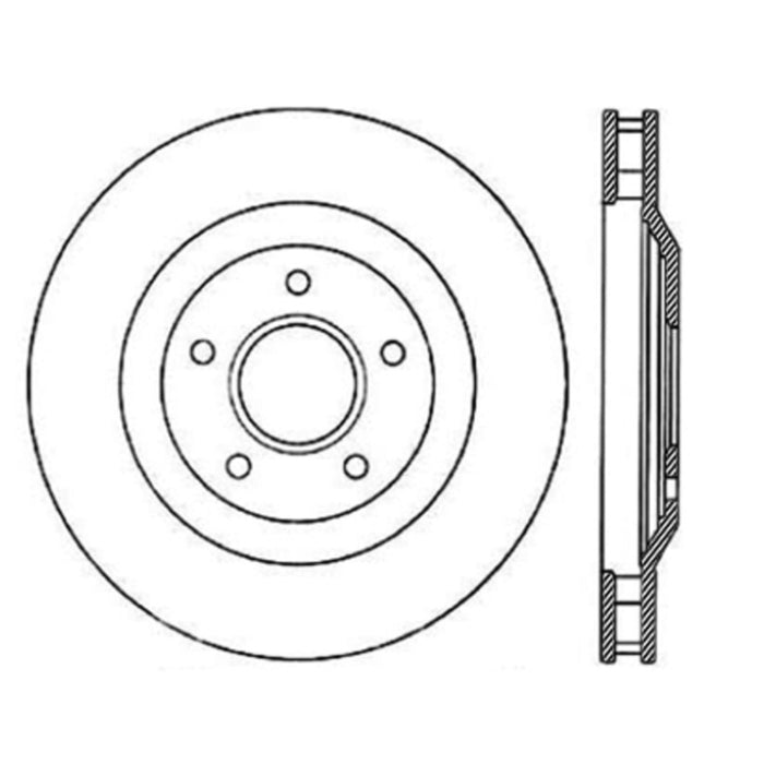 Rotor CRYO-STOP avant droit Stoptech pour Chevrolet Corvette 97-04