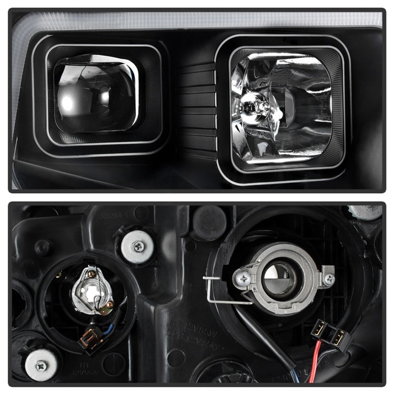 Phares de projecteur à barre lumineuse à DEL DRL xTune 14-17 pour Toyota Tundra - Noir (PRO-JH-TTU14-LB-BK)