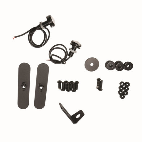 Ensemble complet de garde-boue en tube d'acier Rugged Ridge HD noir 18-19 JL