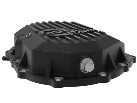 Couvercle de différentiel avant d'essieu AFE Power 11-18 GM 2500-3500 AAM 9,25 usiné noir avec 2 Qts d'huile 75w90