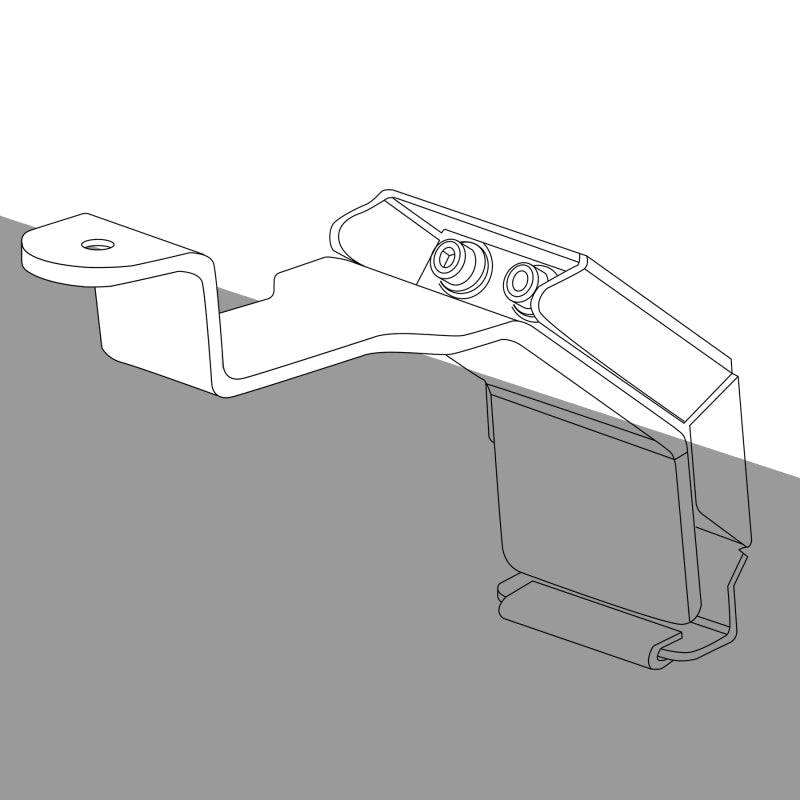 Kit de montage pour gouttière de pluie Go Rhino SRM Rack - 4 pièces (se monte sur la gouttière de pluie/rail d'égouttement d'usine)