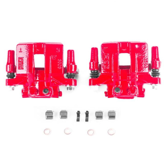 Étriers arrière rouges Power Stop 12-14 Chrysler 200 avec supports - Paire