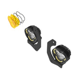 Feux antibrouillard SAE à double mode KC HiLiTES FLEX ERA 3 - Kit principal à 2 lampes pour pare-chocs en acier Jeep JK/JL/JT