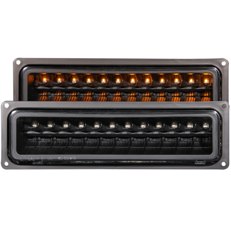 Feux de stationnement à LED ANZO 1988-1998 Chevrolet C1500 Noir