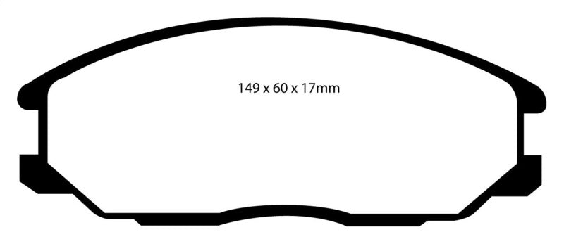 Plaquettes de frein avant EBC 01-06 Hyundai Santa Fe 2.4 Yellowstuff