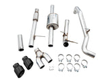 AWE Tuning 4e génération GM 1500 5,3 L 0FG Catback double sortie latérale (pare-chocs plat) - Embouts en diamant