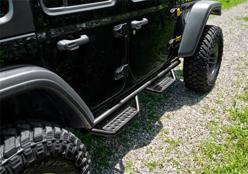 Jeep Wrangler JL 4DR N-Fab RS Nerf Step 18-19 - Pleine longueur - Tex. Noir