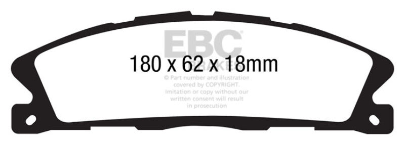 Plaquettes de frein avant extra-robustes EBC 13+ Ford Explorer 3.5 Twin Turbo 4WD