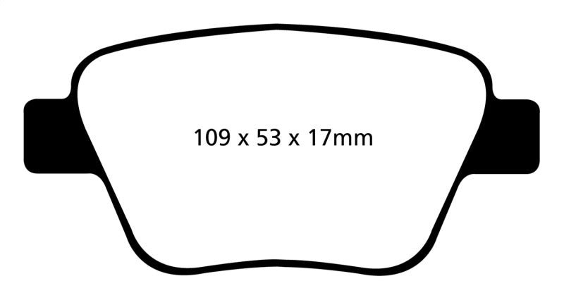 EBC 10-13 Audi A3 2.0 Turbo (étrier arrière Bosch) Plaquettes de frein arrière Greenstuff