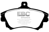 Plaquettes de frein avant EBC Yellowstuff pour Volvo S40 1.9 Turbo T4 (200 ch) 99-04