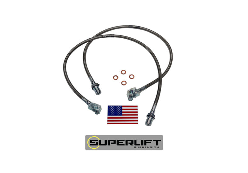 Superlift 71-78 GM Pickup/Blazer/Suburban avec kit de levage 8-12 pouces (paire) Flexibles de frein pare-balles