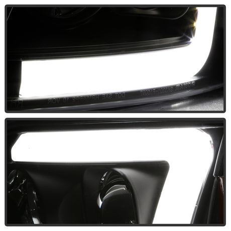 Phares de projecteur à barre lumineuse Spyder 97-03 Ford F-150 (après 6/1997) - Noir (PRO-YD-FF15097V2-LB-BK)