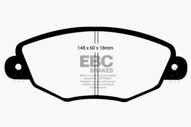 Plaquettes de frein avant EBC 01-04 Jaguar X-Type 2.5 Greenstuff
