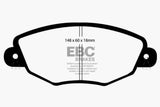 Plaquettes de frein avant EBC 01-04 Jaguar X-Type 2.5 Greenstuff