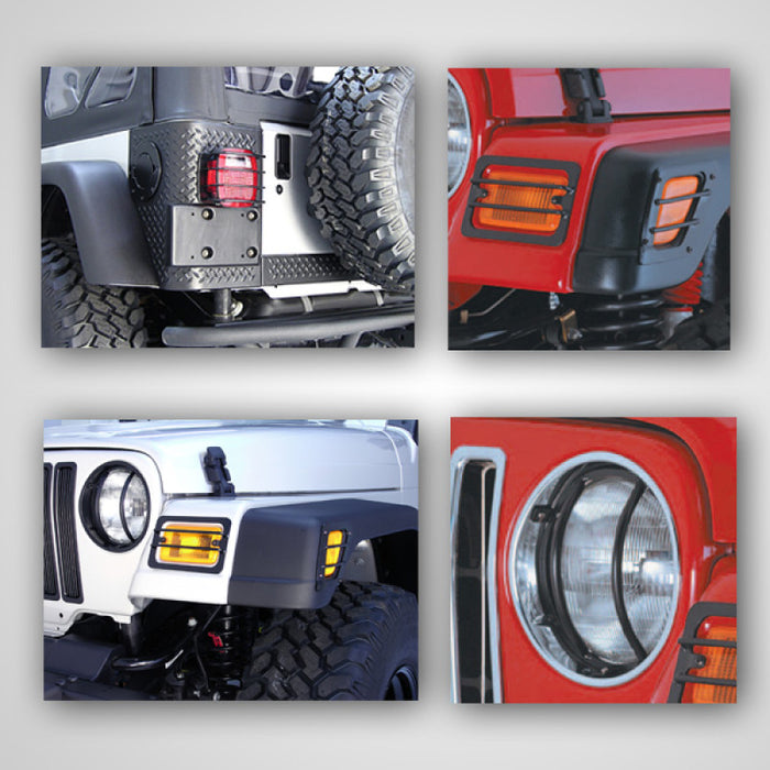 Kit d'éclairage Rugged Ridge Euro Guard 97-06 Jeep Wrangler TJ