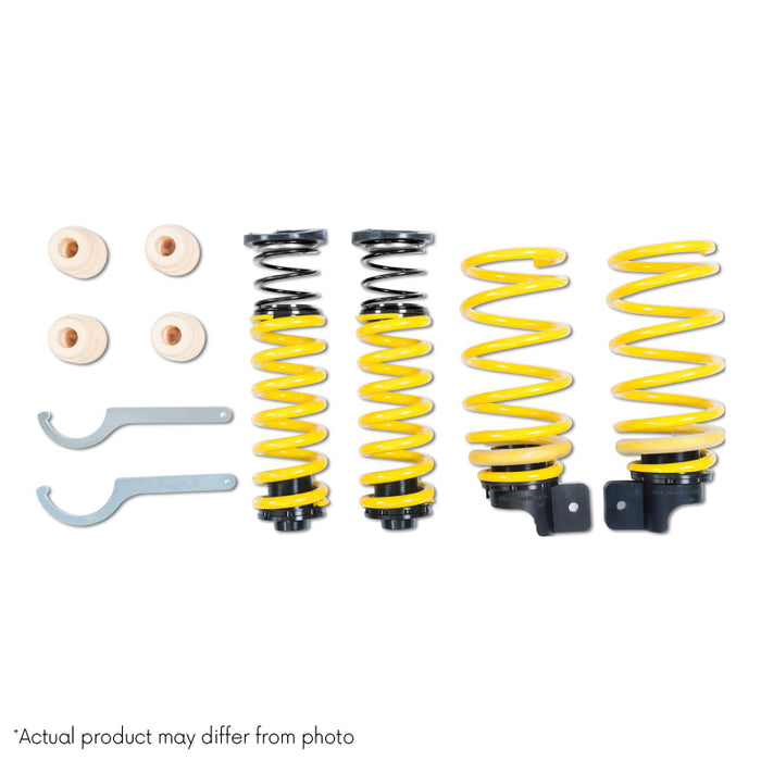 Ressorts d'abaissement réglables ST 15+ Mercedes Benz Classe C (W205) avec amortisseurs électroniques