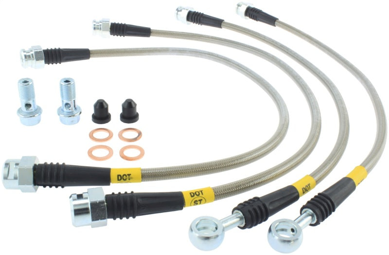 Conduites de frein arrière en acier inoxydable StopTech 08-17 Chevrolet Silverado 1500