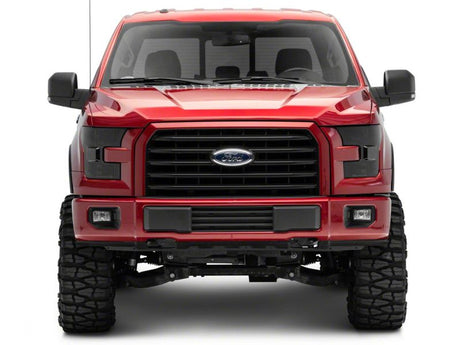 Phares Raxiom 15-17 Ford F-150 Axial OEM Style Rep - Boîtier chromé - Lentille fumée