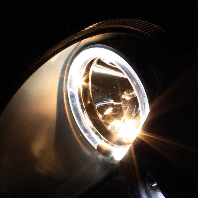 Projecteur Spyder Mercedes Benz CLK 03-09 Modèle Halogène - LED Halo DRL Blk PRO-YD-MBCLK03-DRL-BK