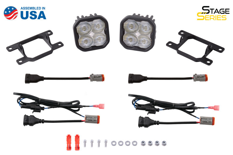 Diode Dynamics SS3 Sport Type AS Kit ABL - Yellow SAE Fog