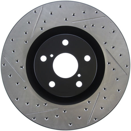 StopTech 14 Lexus IS Slotted & Drilled Front Right Rotor