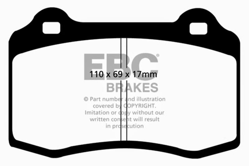 Plaquettes de frein avant EBC Greenstuff pour Alfa Romeo GTV 3.0 (Brembo) 96-03