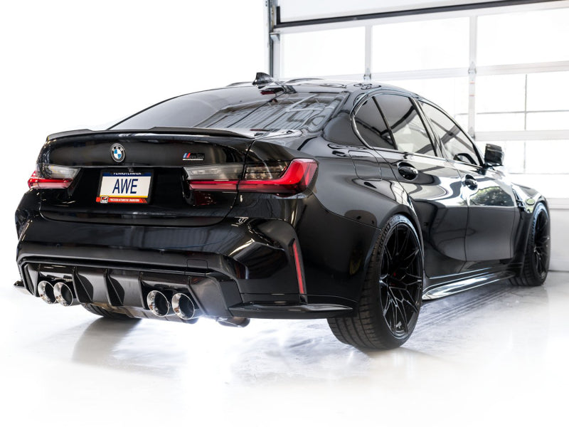 Échappement Catback AWE Track Edition pour BMW G8X M3/M4 - Embouts chromés argentés