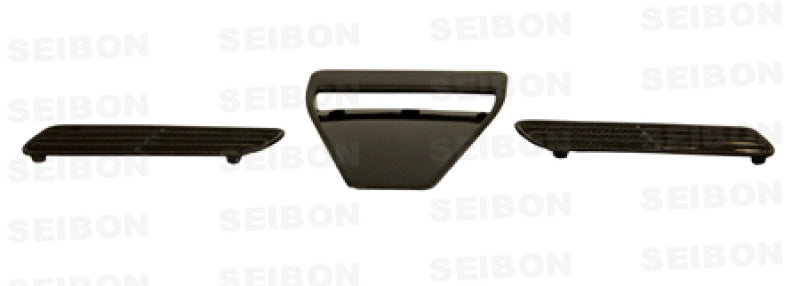 Seibon 08-09 Mitsubishi Evo X Carbon Fiber Hood Scoop - Only Fits OEM Hoods (Not Seibon Hoods)