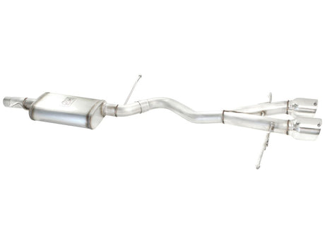 Échappements Cat-Back aFe MACHForce XP 2-1/2 pouces SS-304 avec doubles embouts polis 2008 VW Golf R32 V6-3.2L MKV