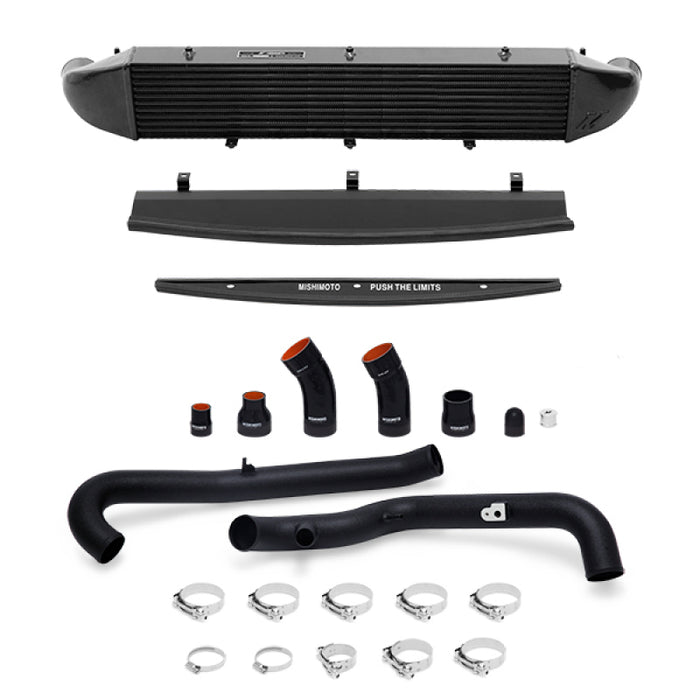 Kit de refroidisseur intermédiaire à montage avant Mishimoto 2014-2016 Ford Fiesta ST 1,6 L (noir) avec tuyaux (noir)