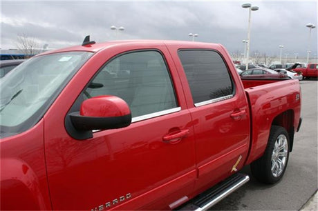 Putco 14-14 Chevrolet Silverado HD - Cabine multiplace - Garnitures de fenêtre en acier inoxydable
