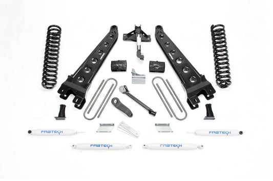 Fabtech 08-16 Ford F350/450 4WD 8 Lug 6in Rad Arm Sys w/Coils & Perf Shks