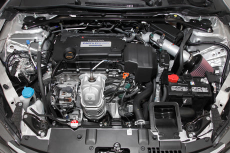 Système d'admission d'air K&amp;N 2013-14 Honda Accord 2.4L L4 69 Series Typhoon - Kit d'admission d'air froid argenté