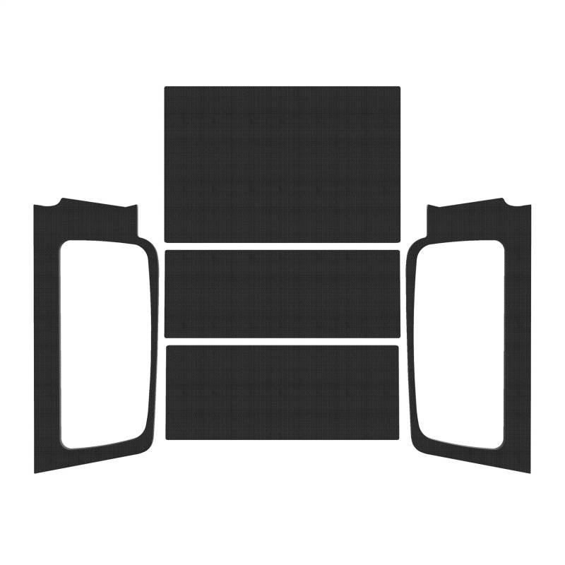 Kit complet de garniture de pavillon DEI 04-06 Jeep Wrangler LJ Unliminted - Noir