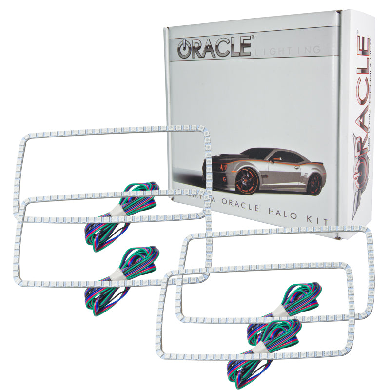 Oracle GMC Sierra 07-13 Halo Kit (New Square Ring Design) - ColorSHIFT w/ 2.0 Cntrl
