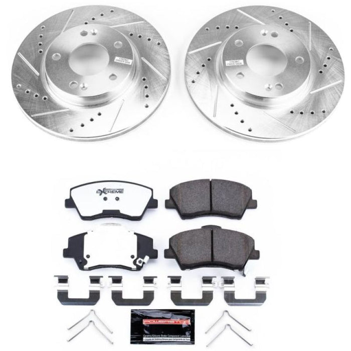 Power Stop 17-19 Hyundai Ioniq Front Z36 Truck & Tow Brake Kit