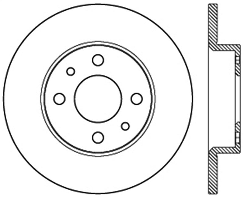 Disque de frein sport fendu StopTech