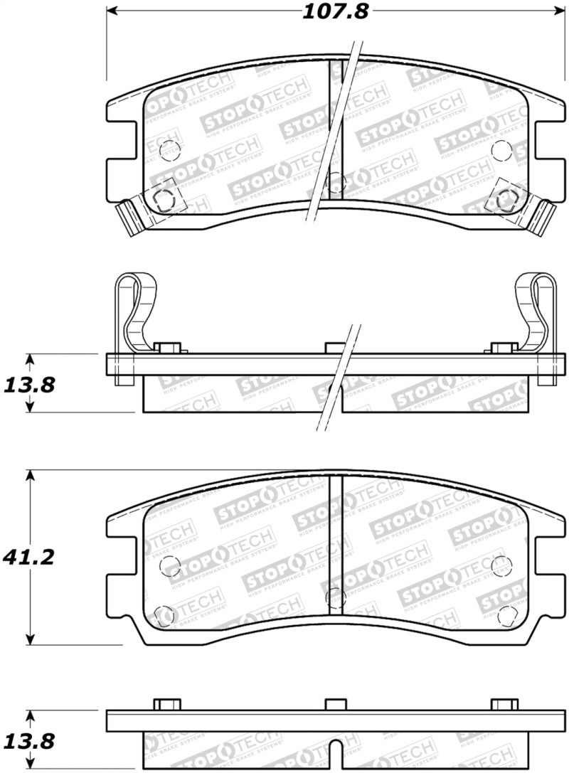 Plaquettes de frein StopTech Street