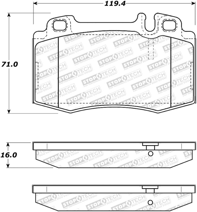 Plaquettes de frein avant StopTech Sport Performance 03-06 Mercedes CLK500