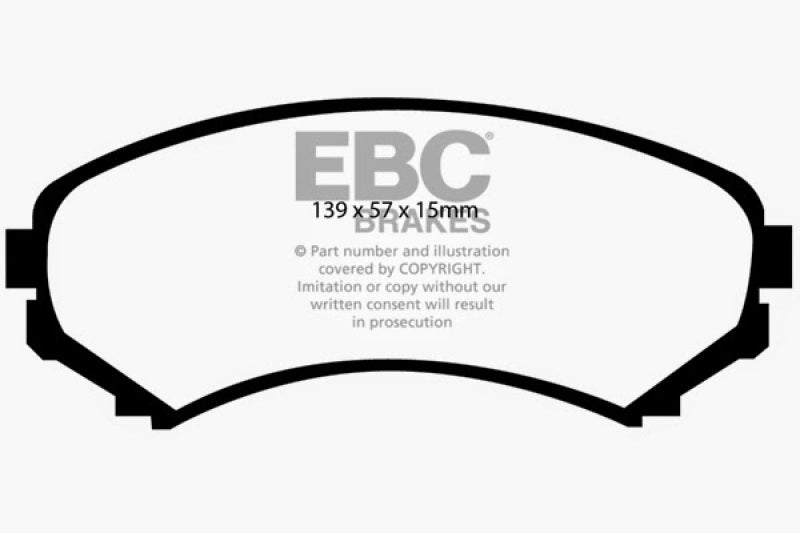 Plaquettes de frein avant EBC 02-03 Honda Passport 3.2 Ultimax2