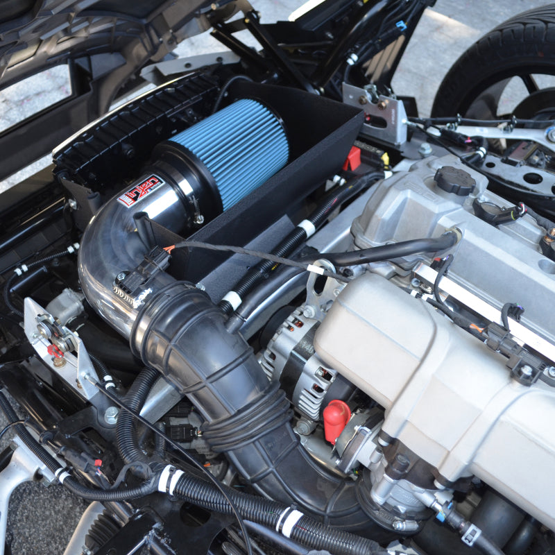 Prise d'air froid rouge froissé Injen 20-23 Polaris Slingshot L4-2.0L